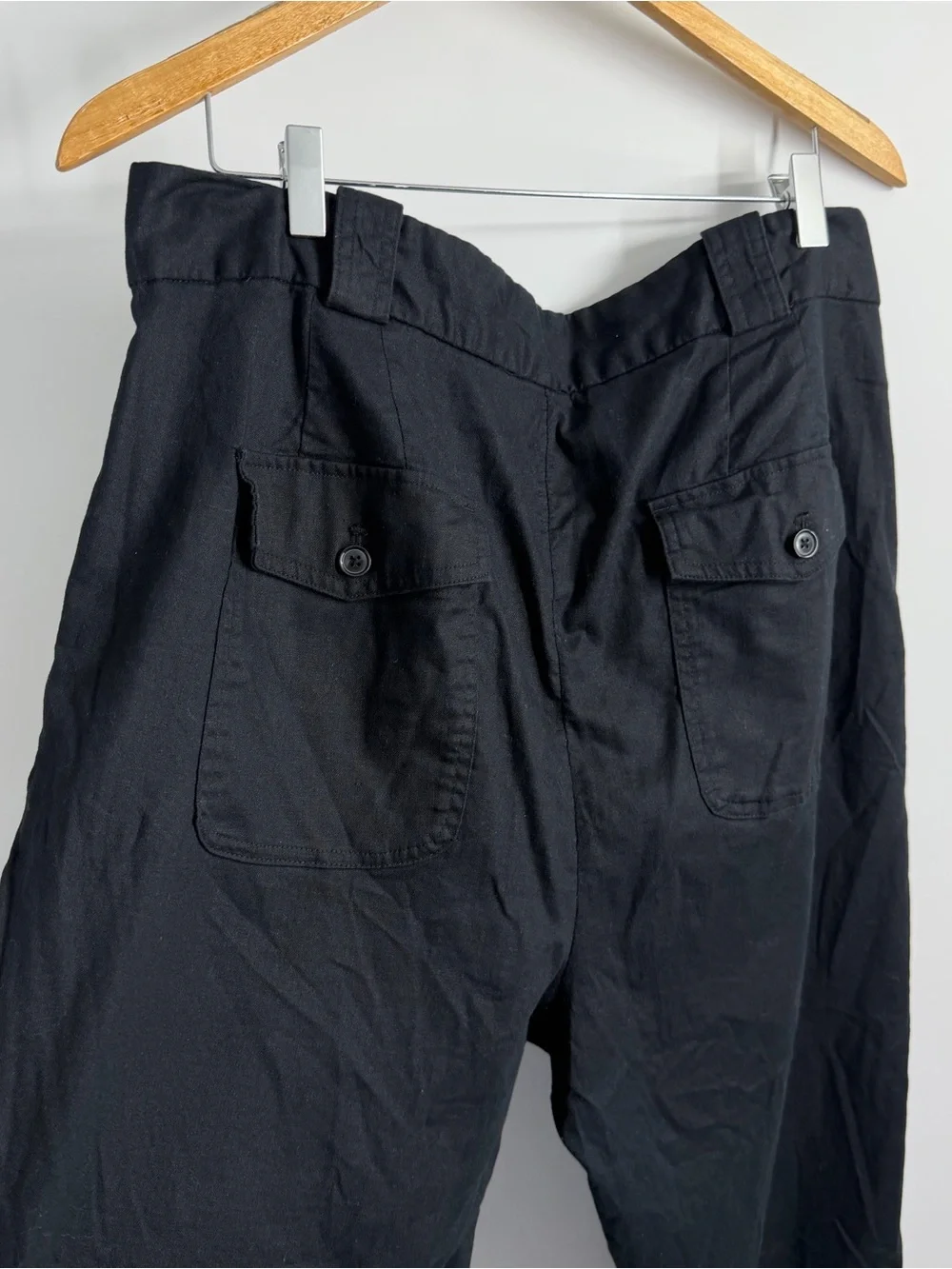 Banana Republic Linen Black Pants in size 16 XL